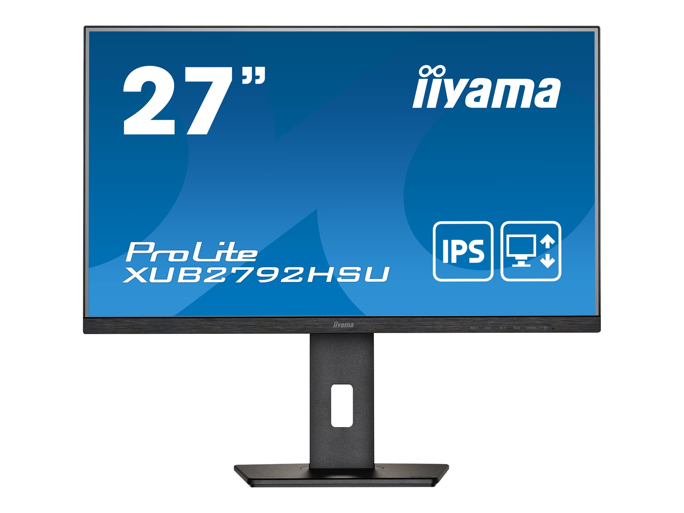 Iiyama 27/68,8cm (1920x1080)  ProLite XUB2792HSU-B5 16:9 4ms HDMI DisplayPort VGA USB 2.0 Pivot Speaker FullHD Black