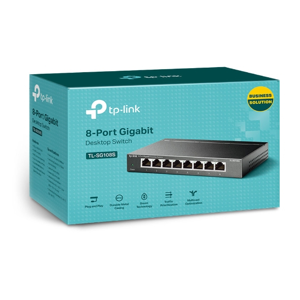 TP-LINK TL-SG108S - Switch - 8 x 10/100/1000, Ansicht 4