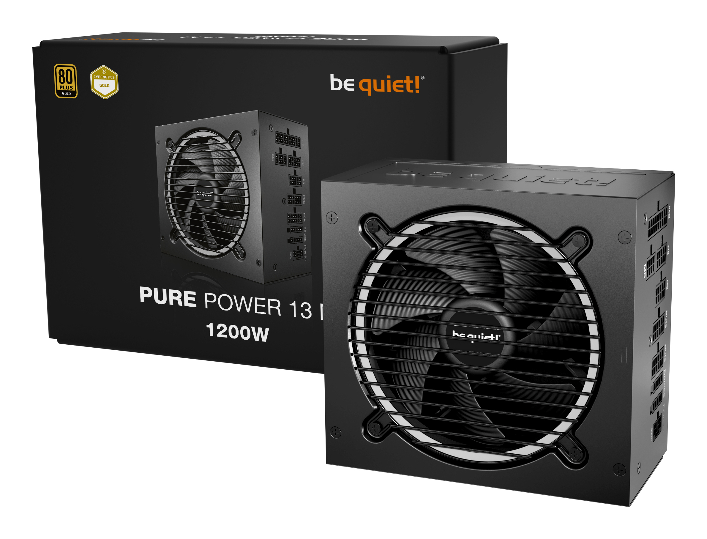 Be Quiet! Pure Power 13 M Netzteil 80+ Gold ATX 3.1 PCIe5.1 modular - PC-/Server Netzteil - ATX, Ansicht 4
