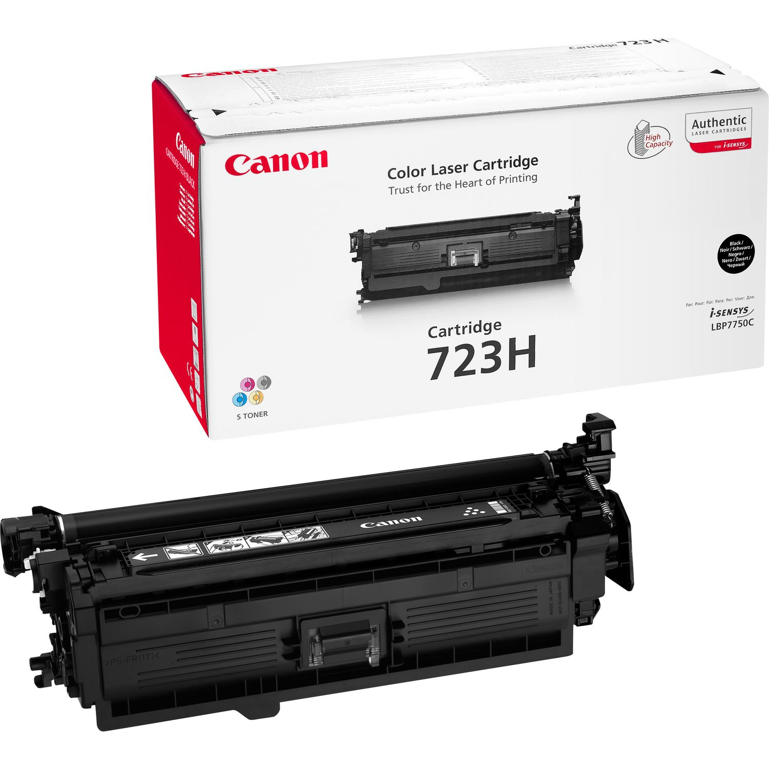Canon 723H BK - Schwarz - Original - Tonerpatrone, Ansicht 2