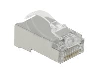 Delock Netzwerkanschluss - RJ-45 (M) - STP - 5 - 6.5 mm - CAT 6 - durchsichtig (Packung mit 20)