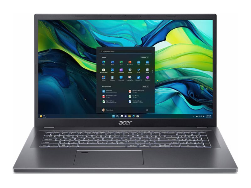 Acer Aspire 17 A17-51M - Intel Core 5 120U / 1.4 GHz - Win 11 Home - Intel Graphics - 16 GB RAM - 512 GB SSD NVMe - 43.9