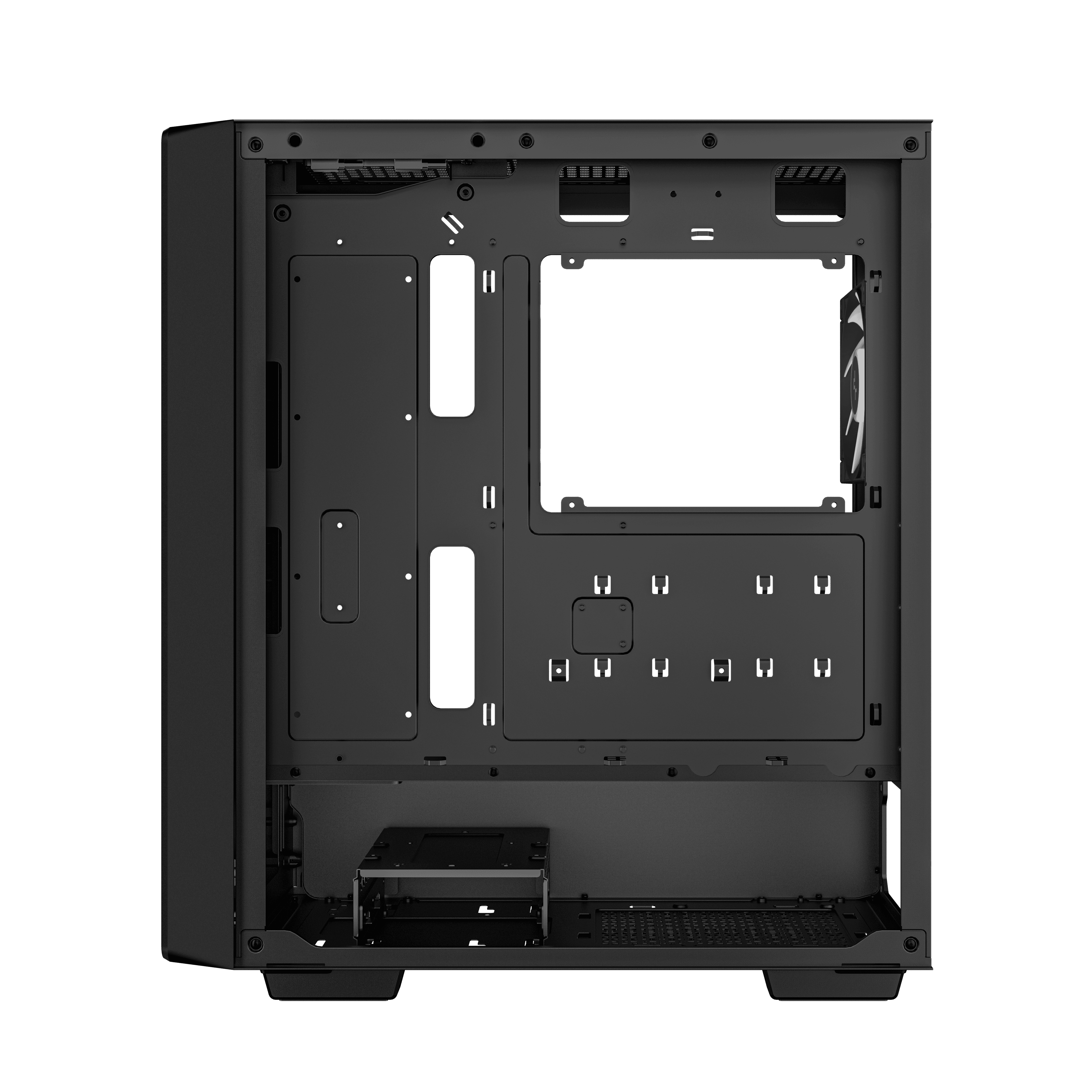 Deepcool CC560 ARGB V2 - Mid tower - ATX - Seitenteil mit Fenster (gehärtetes Glas), Ansicht 4
