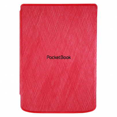 Pocketbook Flip-Hülle für eBook-Reader - PU-Imitationsleder, Baumwolle, Kunststoff - Rot, Ansicht 2