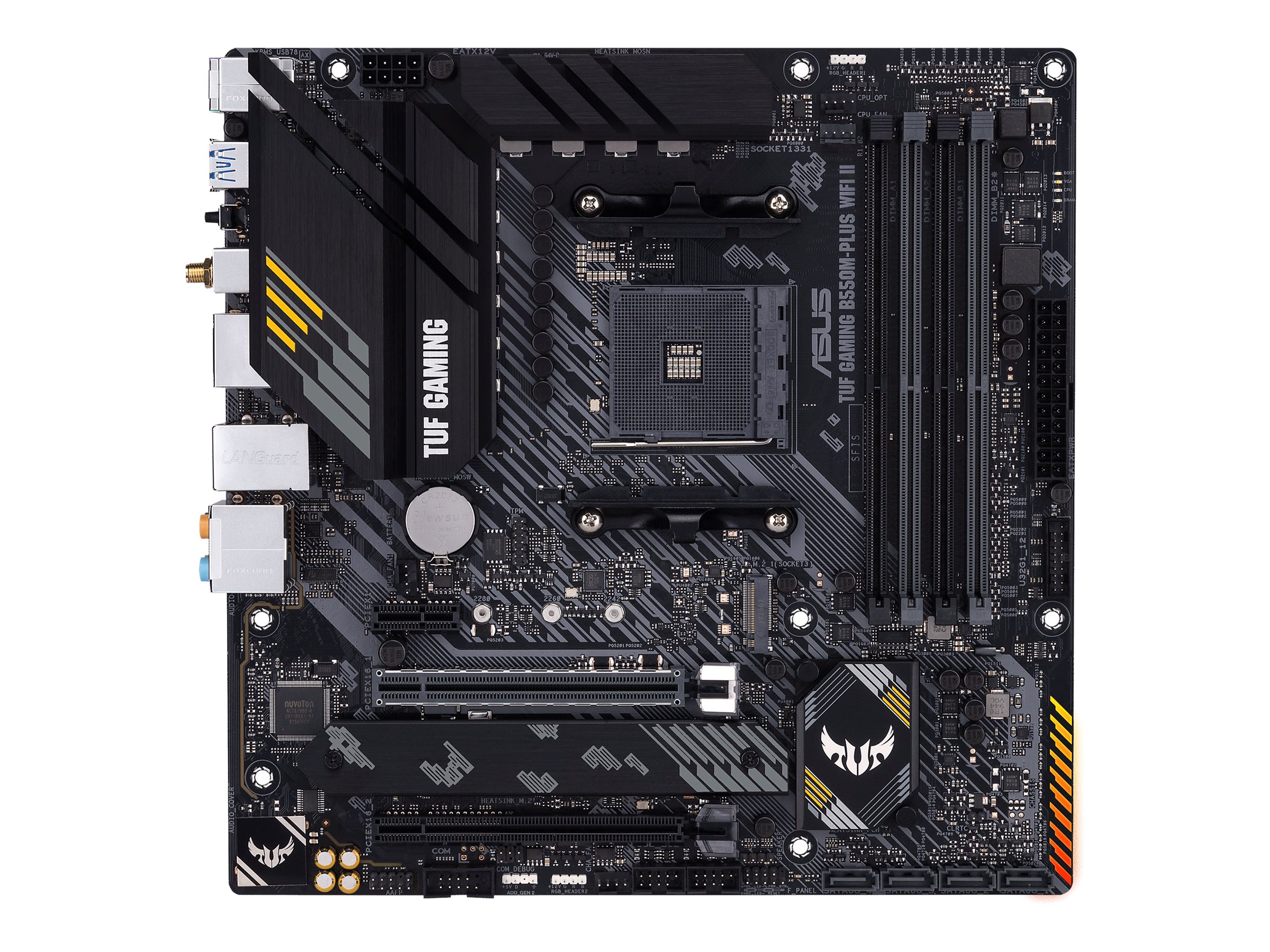 ASUS TUF GAMING B550M-PLUS WIFI II - Motherboard - micro ATX - Socket AM4 - AMD B550 Chipsatz - USB-C Gen2, USB 3.2 Gen 