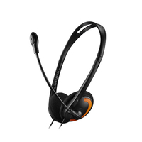 Canyon Headset HS-01 2x3.5mm Audio Mikrofon     black/orange retail