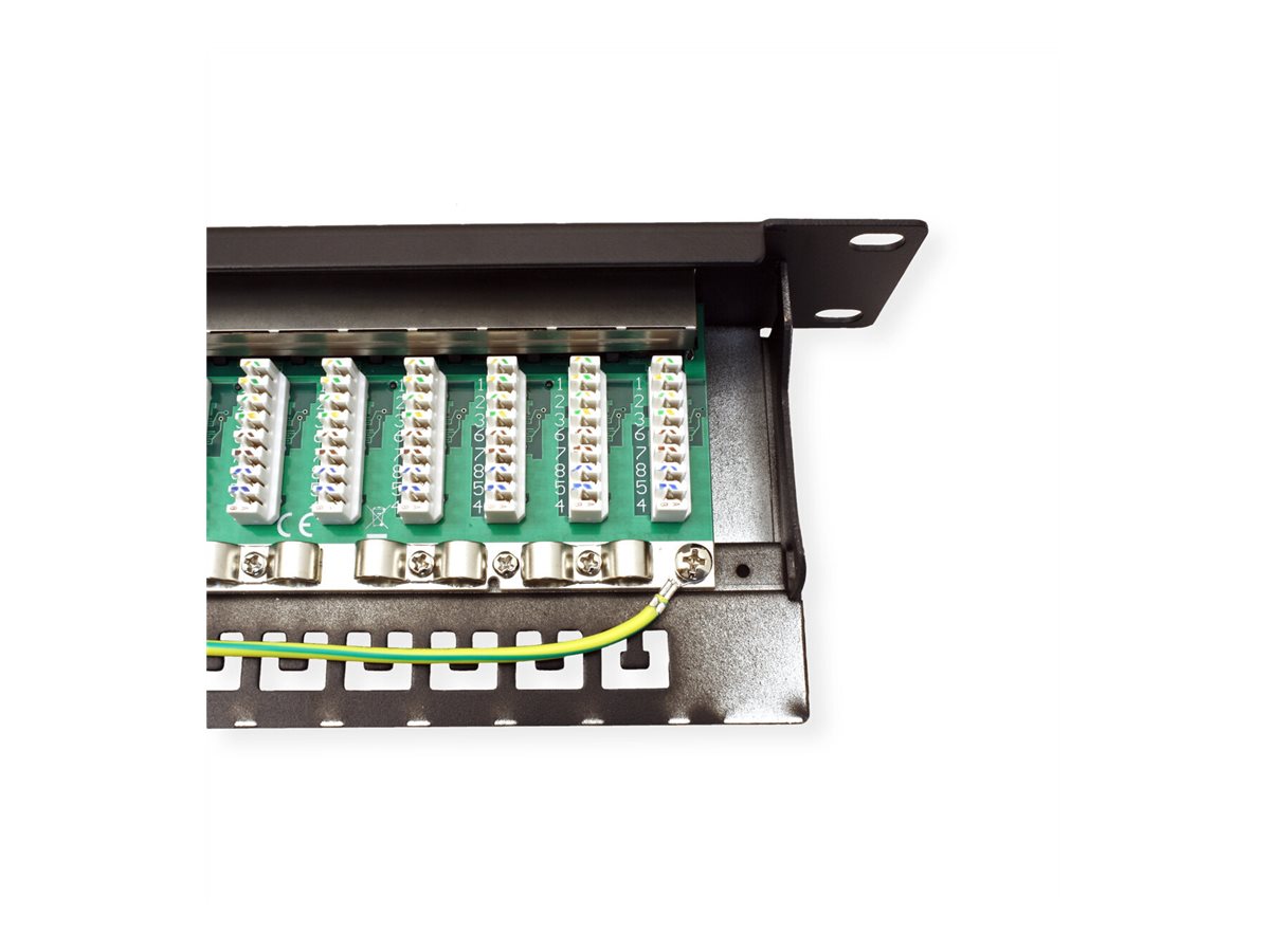 VALUE 19-Patchpanel Kat6A/Kl.EA 24 Ports geschirmt schwarz, Ansicht 4