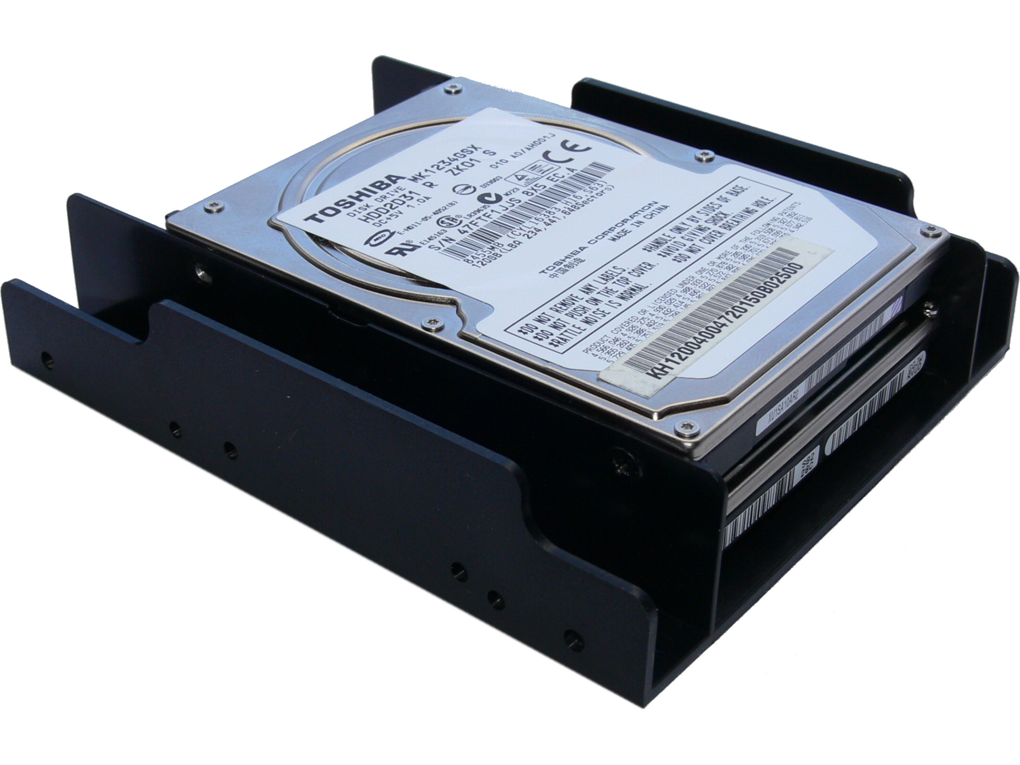SANDBERG 2.5'' Hard Disk Mounting Kit - Laufwerksschachtadapter - 3,5 auf 2,5 (8.9 cm to 6.4 cm), Ansicht 2