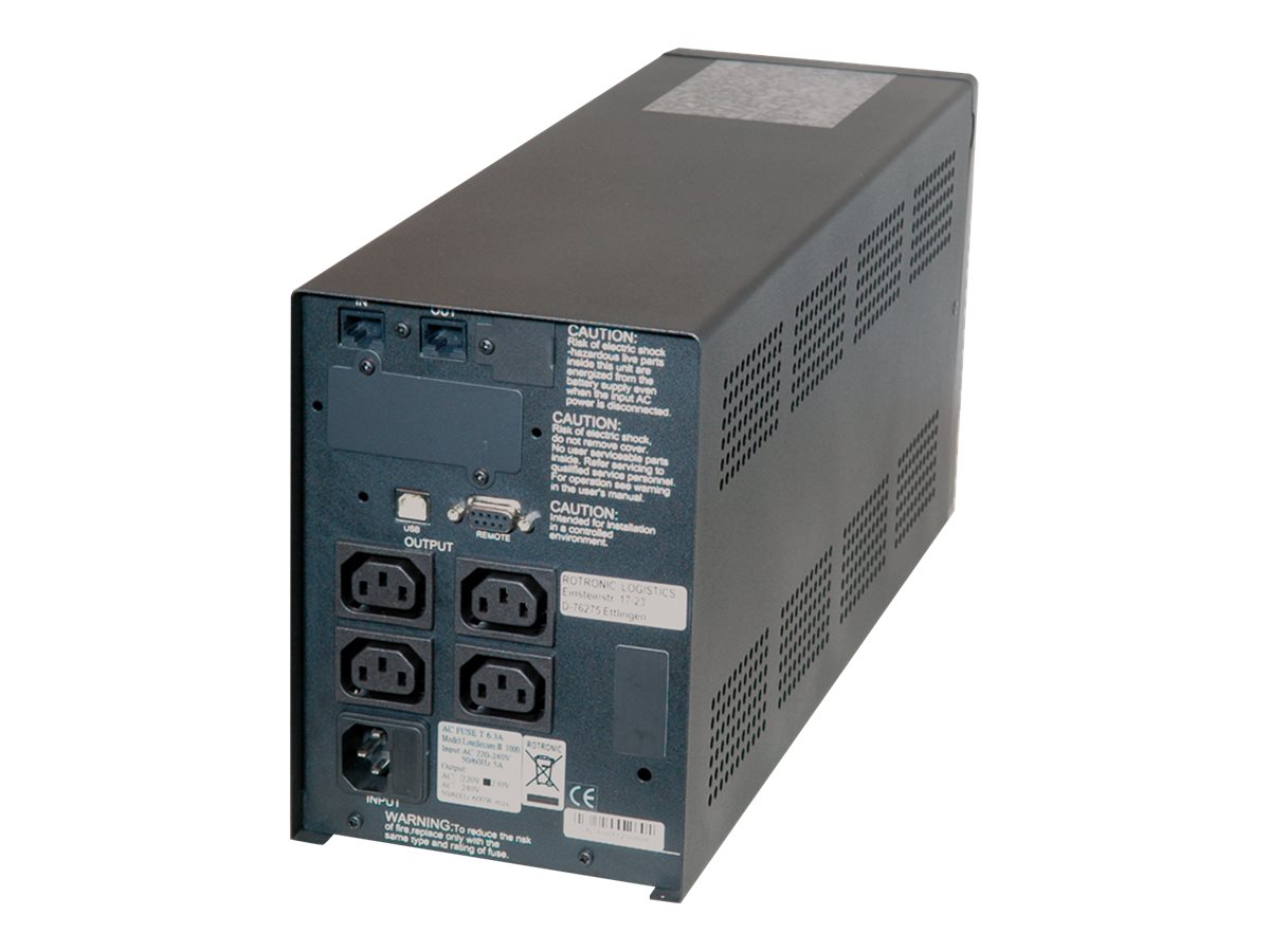 ROLINE LineSecure II 1000 - USV - Wechselstrom 230 V - 700 Watt - 1000 VA - RS-232, USB