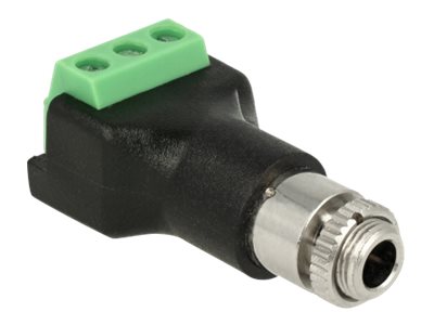 Delock Audio-Adapter - 3-poliger Anschlussblock weiblich zu mini-phone stereo 3.5 mm weiblich