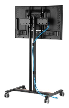 IC Intracom Manhattan - Wagen - platzsparend - für Flachbildschirm - compact, height-adjustable - Kunststoff, Stahl, Ansicht 4