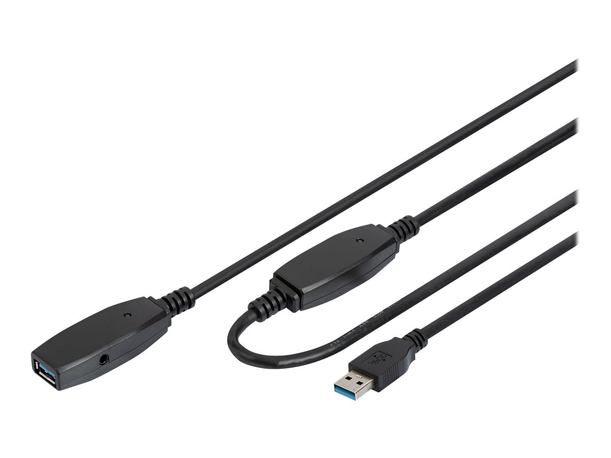 DIGITUS Aktives USB 3.0 Verlängerungskabel, 20m