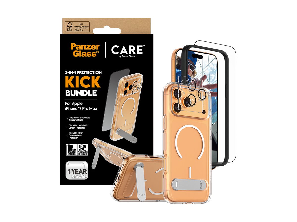 PanzerGlass CARE by PanzerGlass 3-in-1 Kick Bundle - Hintere Abdeckung für Mobiltelefon, Ansicht 3