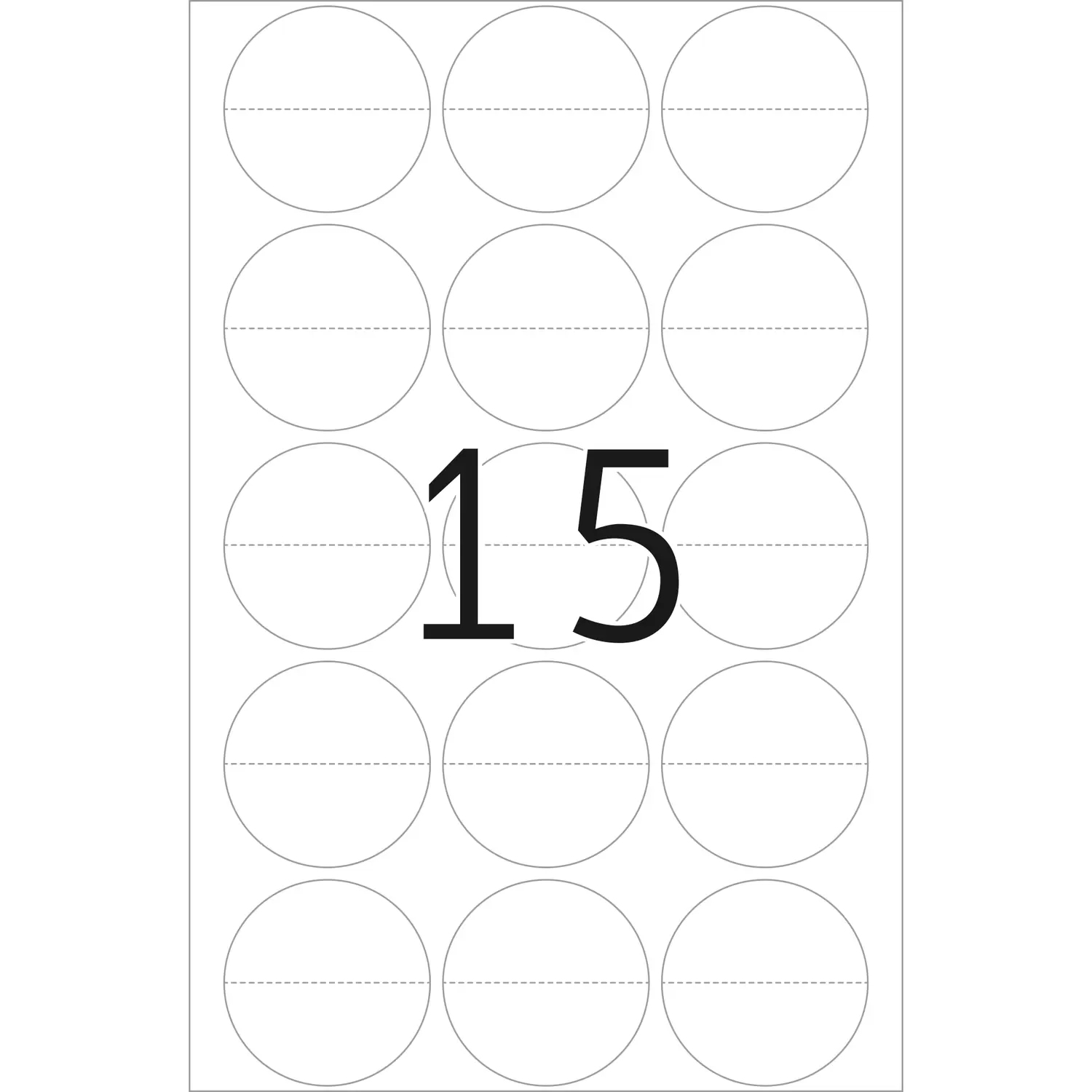 HERMA Selbstklebend - durchsichtig - 32 mm rund 240 Etikett(en) (16 Bogen x 15), Ansicht 4