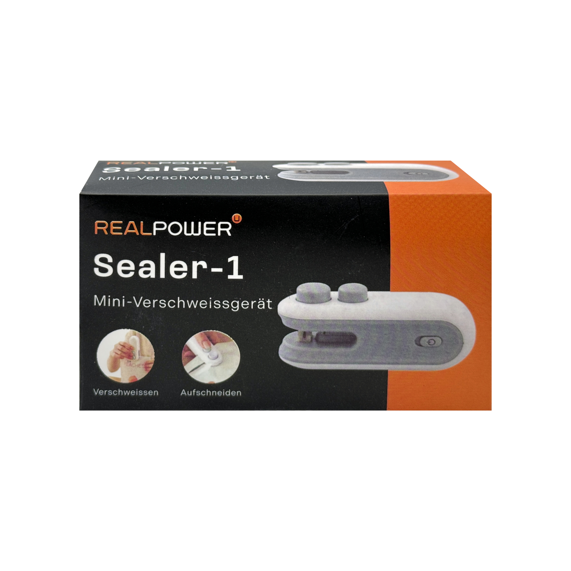 RealPower Sealer-1 Mini Verschweissgerät mit Messer, Ansicht 3