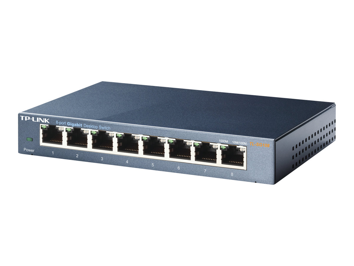 TP-LINK TL-SG108 8-port Metal Gigabit Switch (TL-SG108)