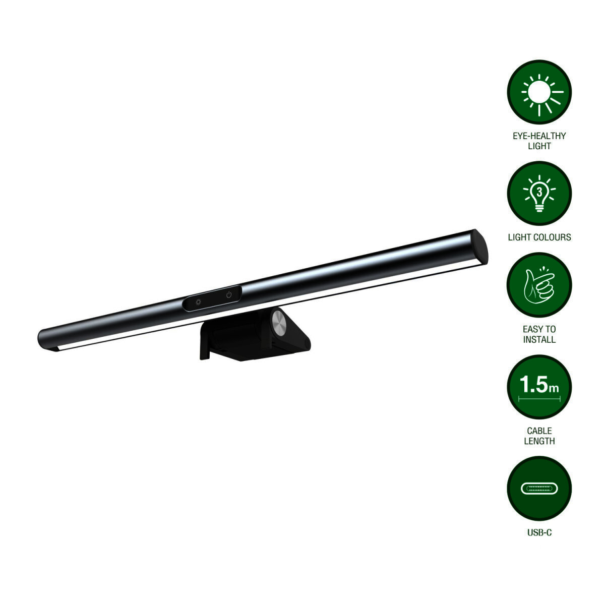 4smarts Monitorlampe LightBar silber, Ansicht 2