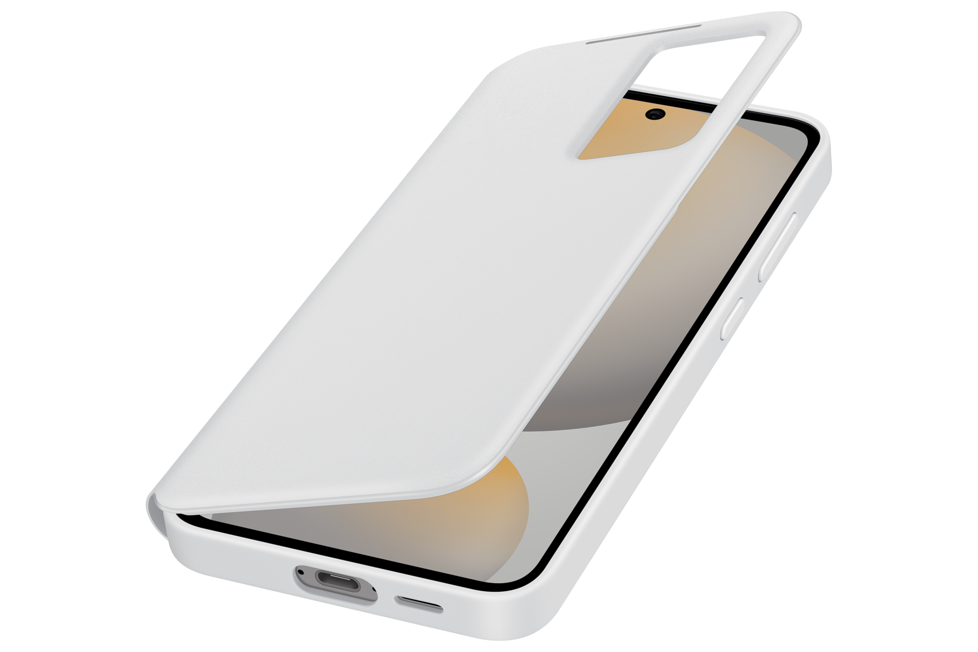 Samsung S24 FE SMART VIEW WALLET CASE - Weiß, Ansicht 4
