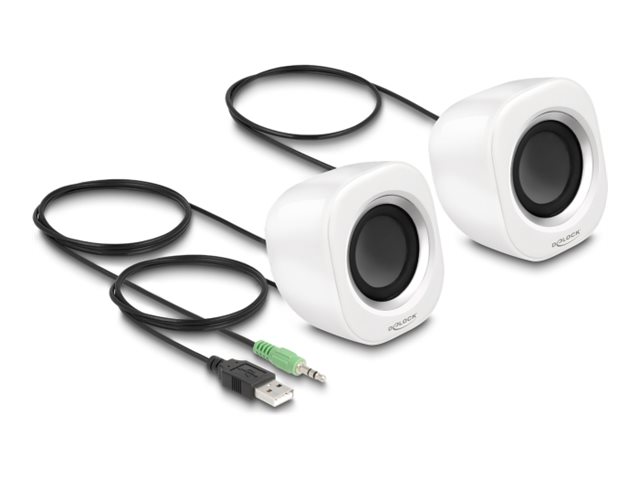 Delock Lautsprecher - für PC - 2 Watt (Gesamt)