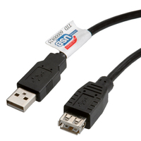 Roline - USB-Verlängerungskabel - USB (M) zu USB (W) - USB 2.0 - 3 m - Schwarz