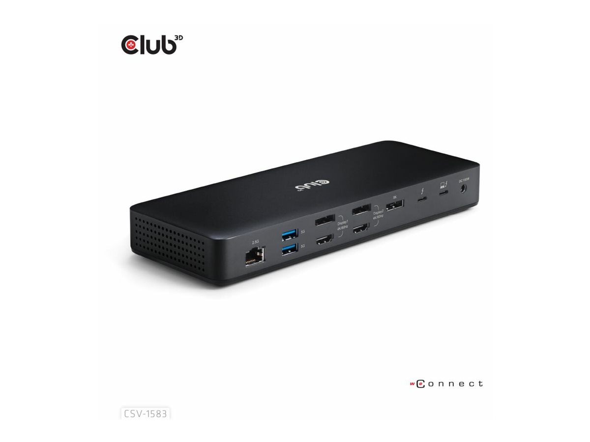 Club 3D 16-in-1 - Dockingstation - für Desktop, Laptop, Ansicht 2