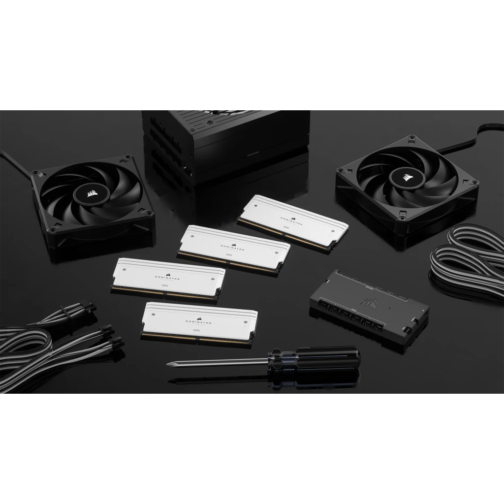 Corsair D548GB 7200-36 Dominator Titanium wh K2 CMP48GX5M2X7200C36W, Ansicht 3