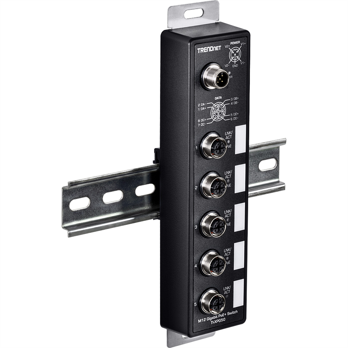 TRENDnet Version v1.0R - Switch - EN50155 industrial - unmanaged - 4 x 101001000 (PoE+)