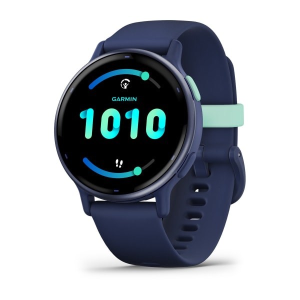 Garmin vívoactive 5 - Marineblau - intelligente Uhr mit Band - Silikon - Handgelenkgröße: 125-190 mm - Anzeige 3.04 cm, Ansicht 2