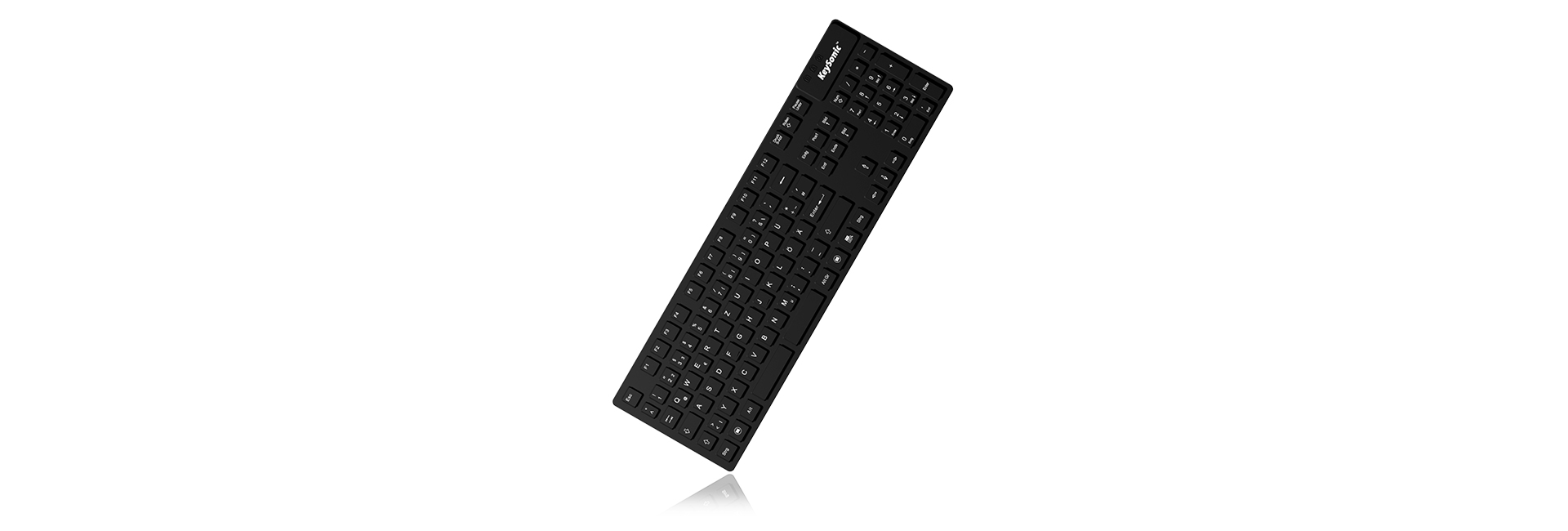 KeySonic KSK-8030 IN - Tastatur - USB - TL: UK, QWERTY, Ansicht 3