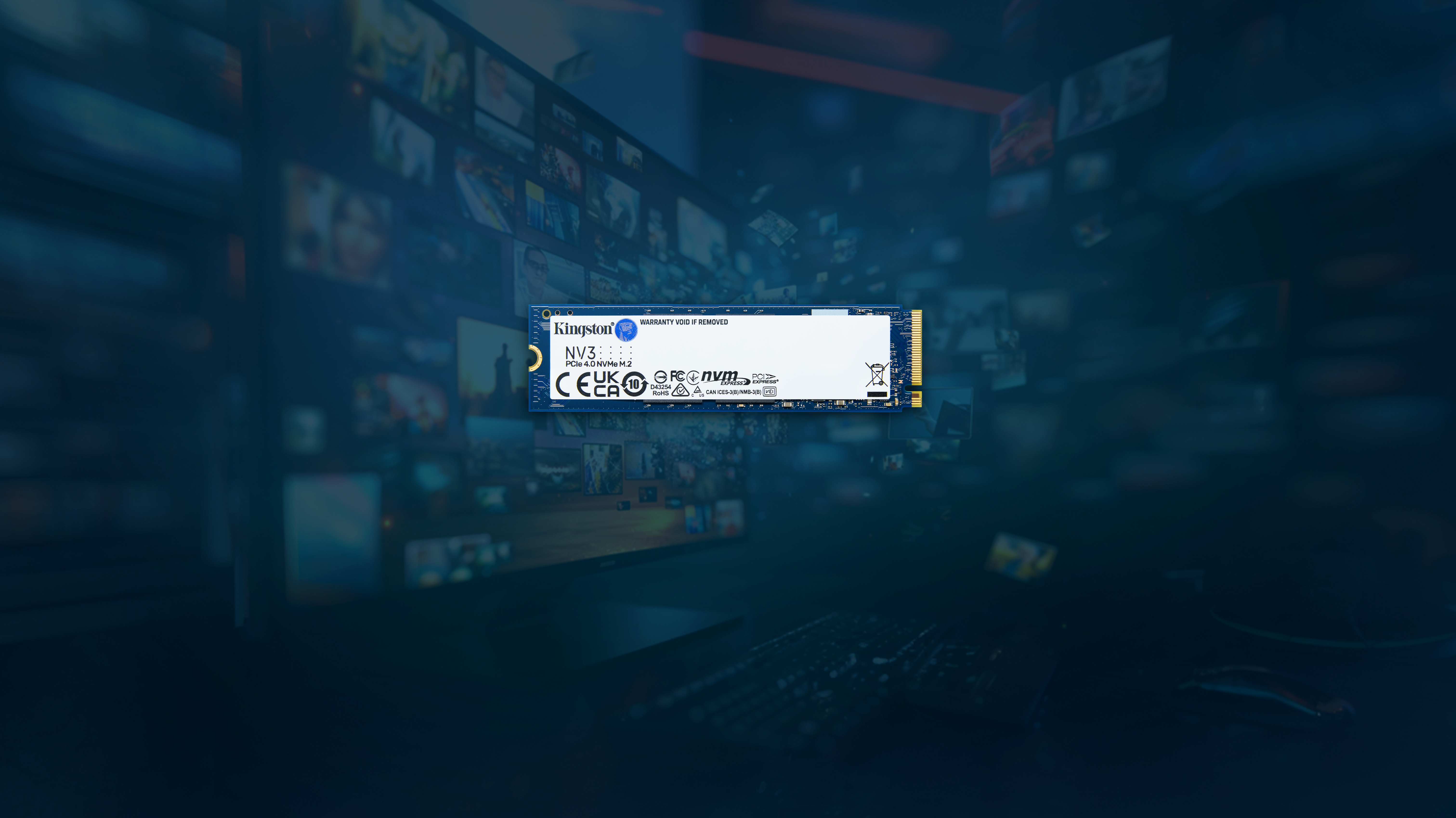 Kingston NV3 - SSD - 2 TB - intern - M.2 2280 - PCIe 4.0 x4 (NVMe), Ansicht 4