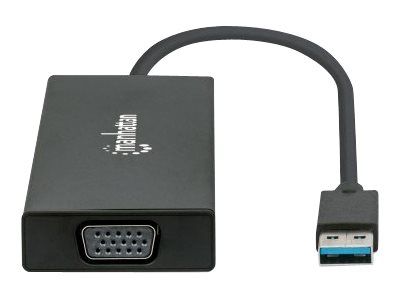 Manhattan USB-A Dock/Hub - Ports (x5): Ethernet, HDMI, USB-A (x2), Ansicht 3