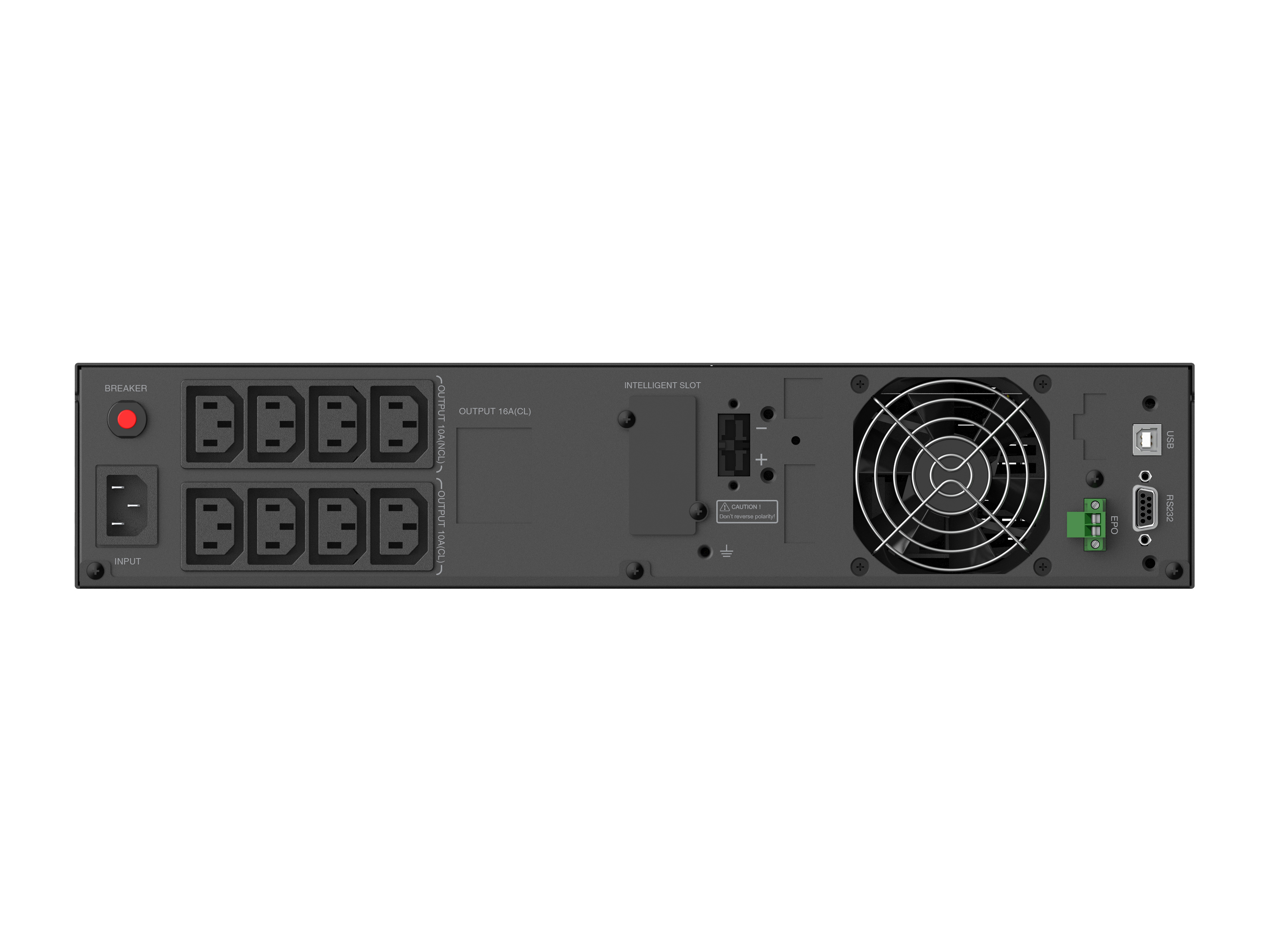 Conceptronic ZEUS USV Online UPS IEC EPO Port - Online USV - Rack-Modul - 2000VA 2000W, Ansicht 3