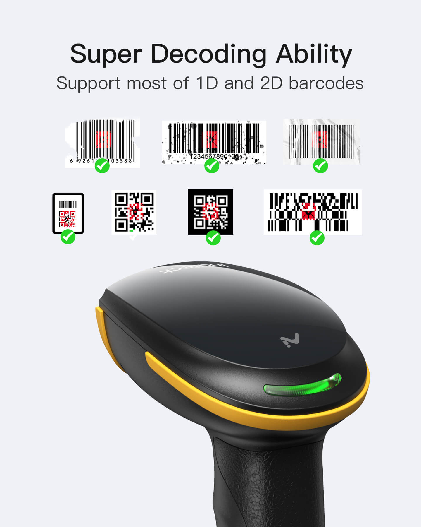Inateck Barcodescanner 36 black[BCST-36_black] - Barcode-Scanner, Ansicht 2