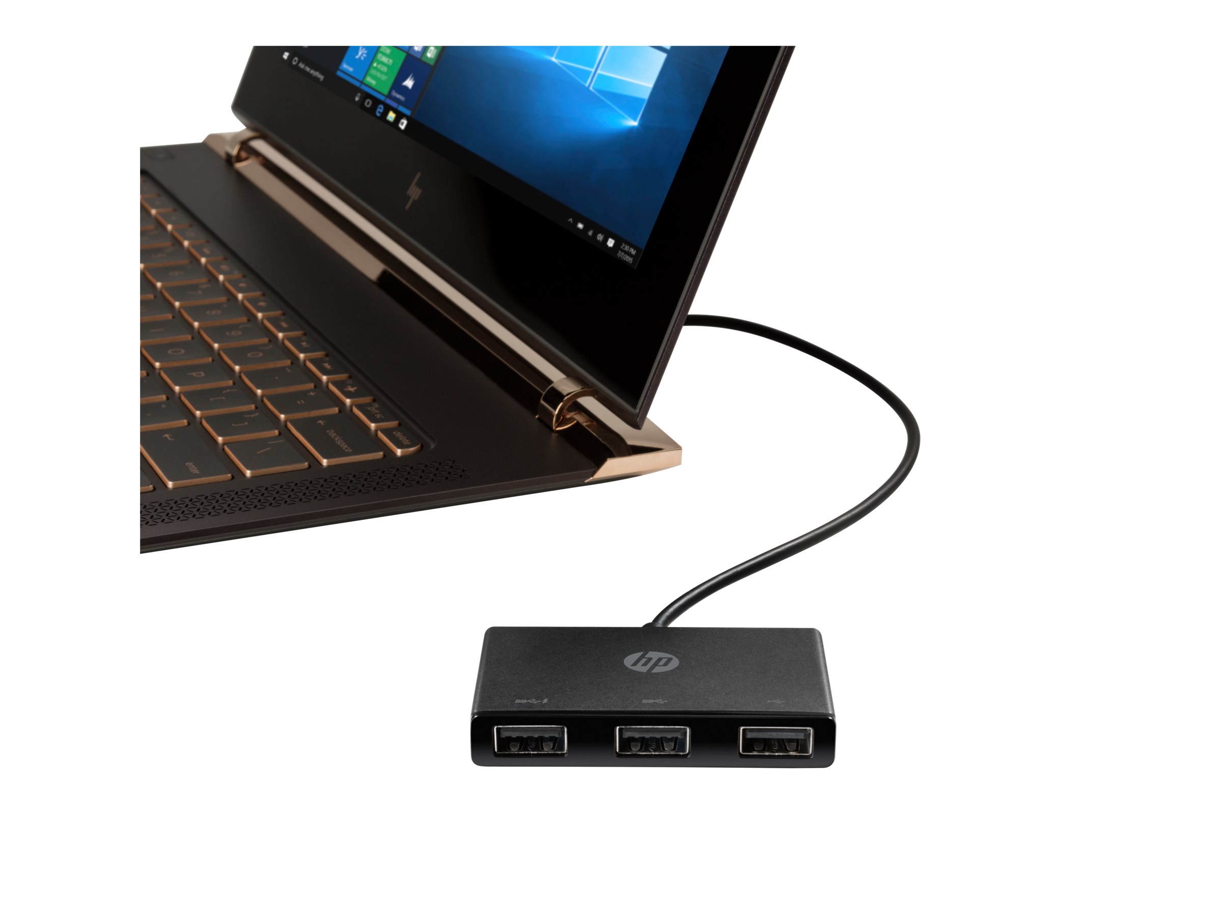 HP USB-C to USB-A - Hub - 3 x SuperSpeed USB 3.0, Ansicht 4