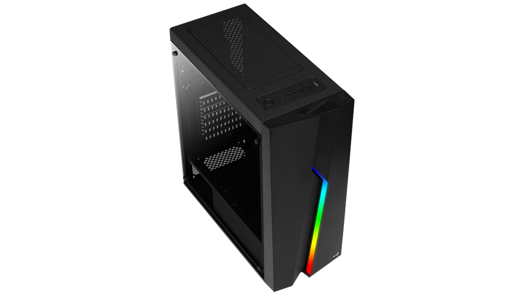 AEROCOOL ADVANCED TECHNOLOGIES Aerocool Bolt - Midi-Tower - PC - Stahl - Schwarz - ATX,Micro ATX,Mini-ATX - Rot/Grün/Bla