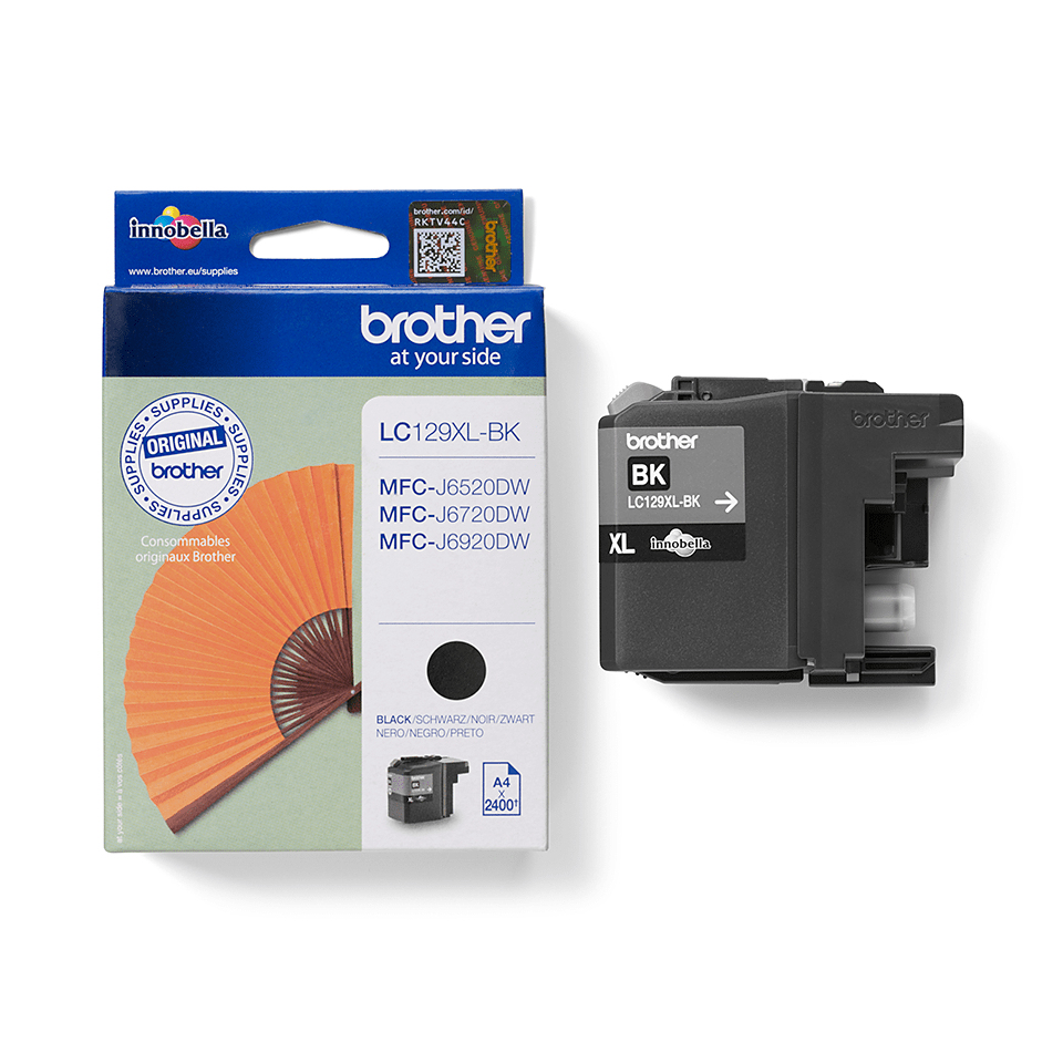 Brother LC129XLBK - Schwarz - Original - Tintenpatrone, Ansicht 2