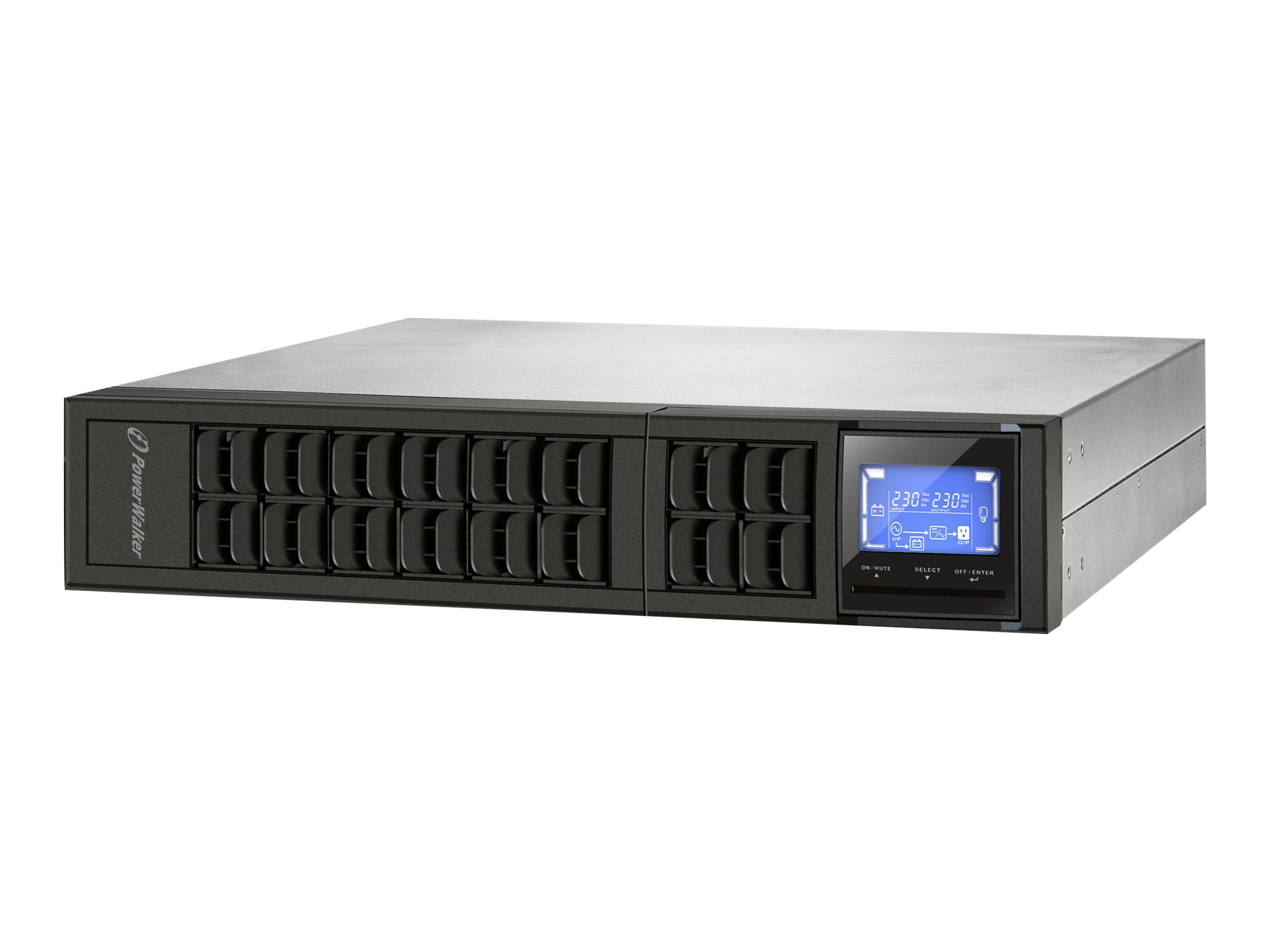 Bluewalker PowerWalker VFI 2000CRM LCD - USV (in Rack montierbar/extern)