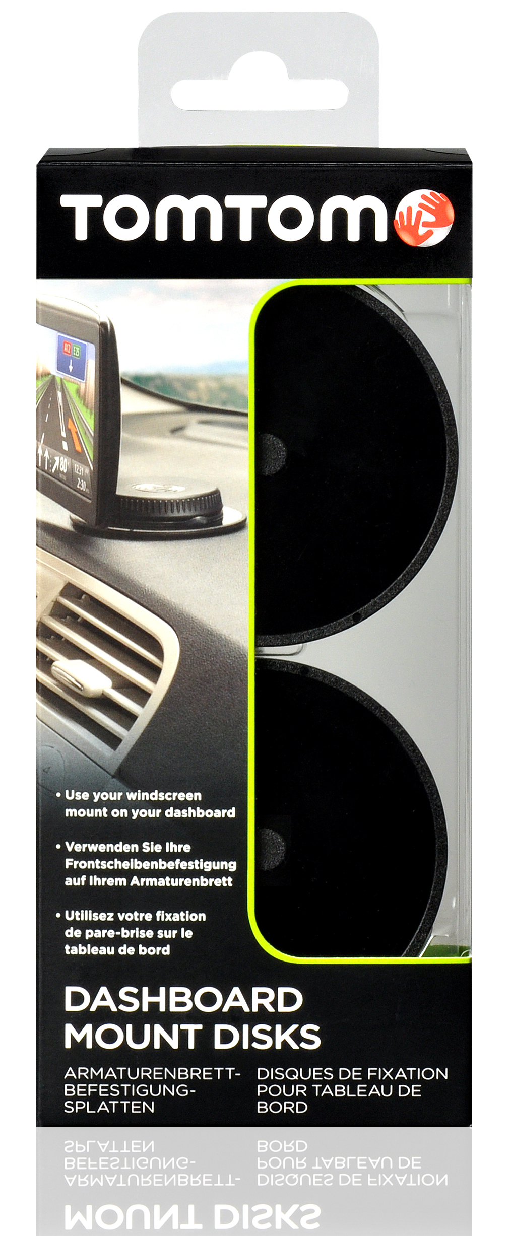 TomTom Klebescheibe (Packung mit 2) - für GO 520, 520T, 530, 720, 720T, 730, 920, 920T, 930, Ansicht 3