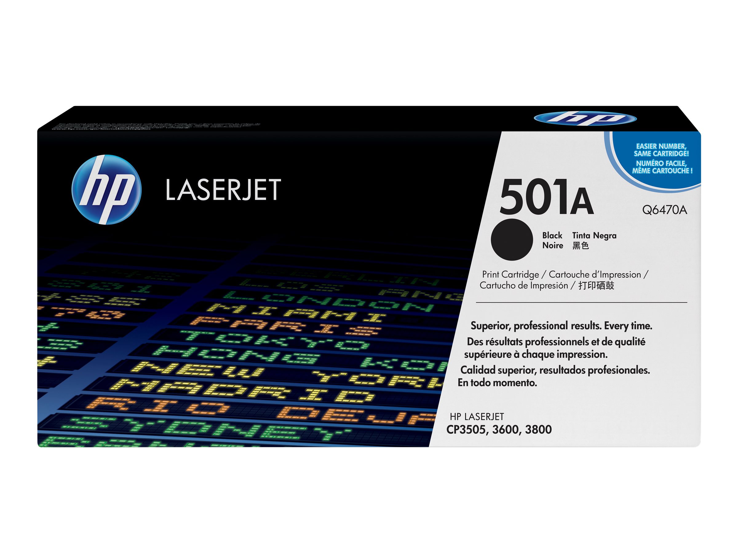 HP 501A - Schwarz - original - LaserJet - Tonerpatrone (Q6470A)