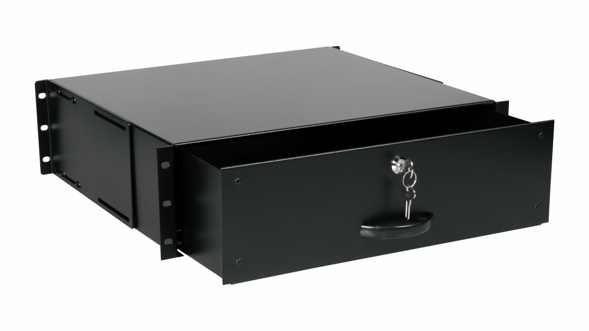 Equip Schublade 19 für Serverschränke 3U abschließbar sw - Zubehör Stromversorgung - 0,48 m, Ansicht 3