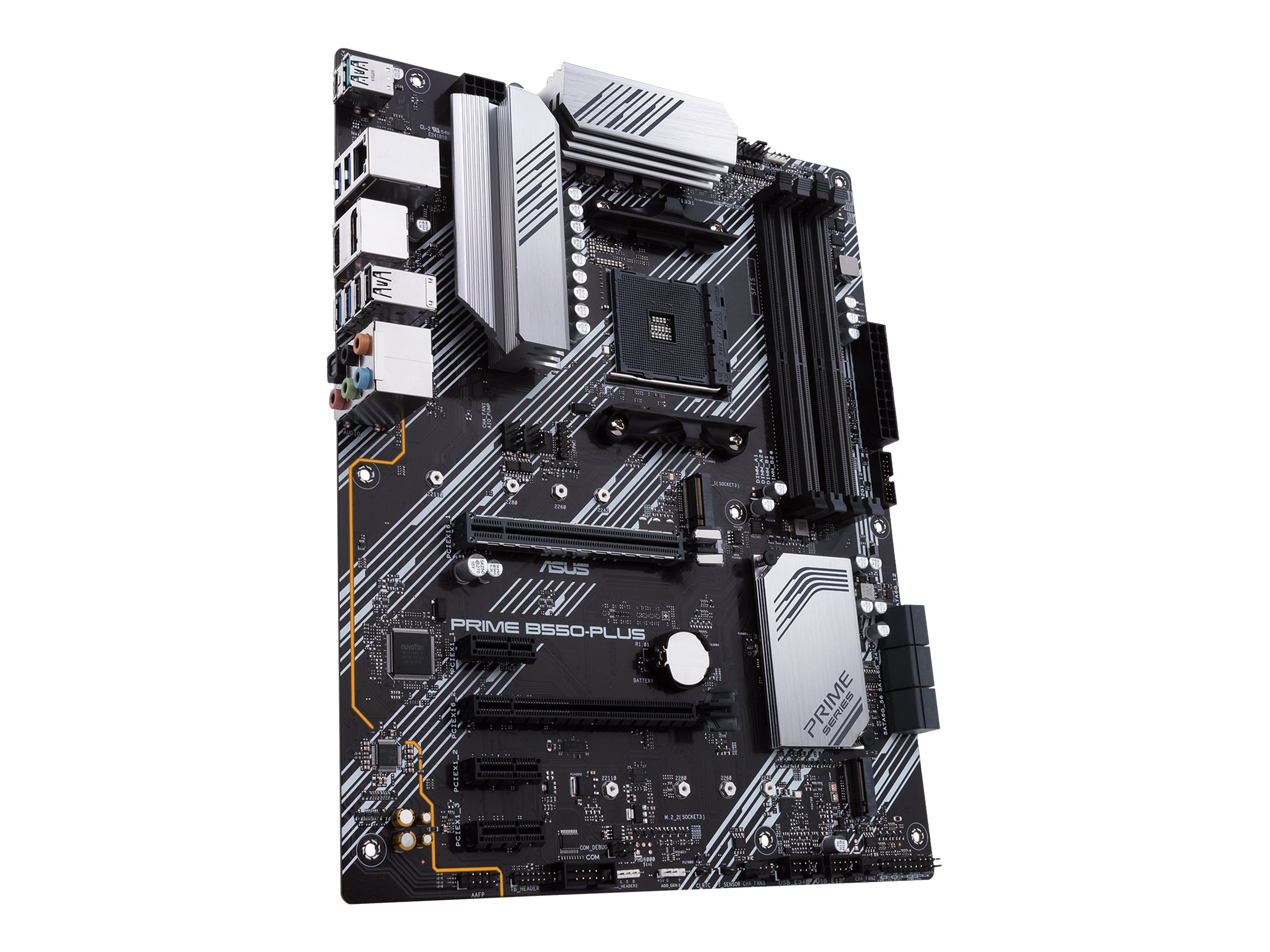 ASUS PRIME B550-PLUS - Motherboard - ATX - Socket AM4 - AMD B550 Chipsatz - USB-C Gen2 USB 3.2 Gen 1 USB 3.2 Gen 2 - Gigabit LAN - Onboard-Grafik (CPU erforderlich)