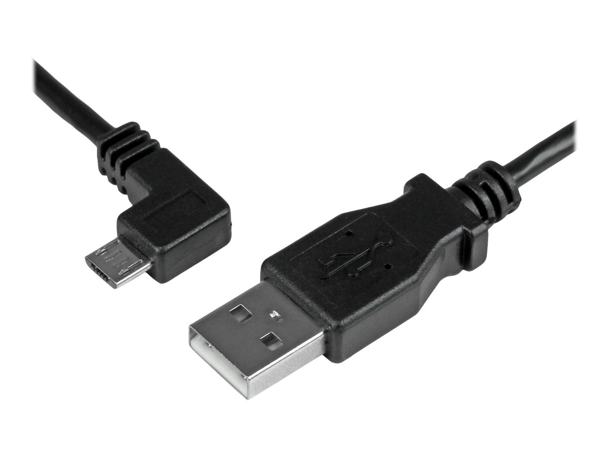 StarTech.com StarTech Micro USB Lade/Sync-Kabel - St/St - Micro USB linksgewinkelt - 1m - USB auf Micro USB Ladekabel - USB-Kabel - Micro-USB Typ B (M)
