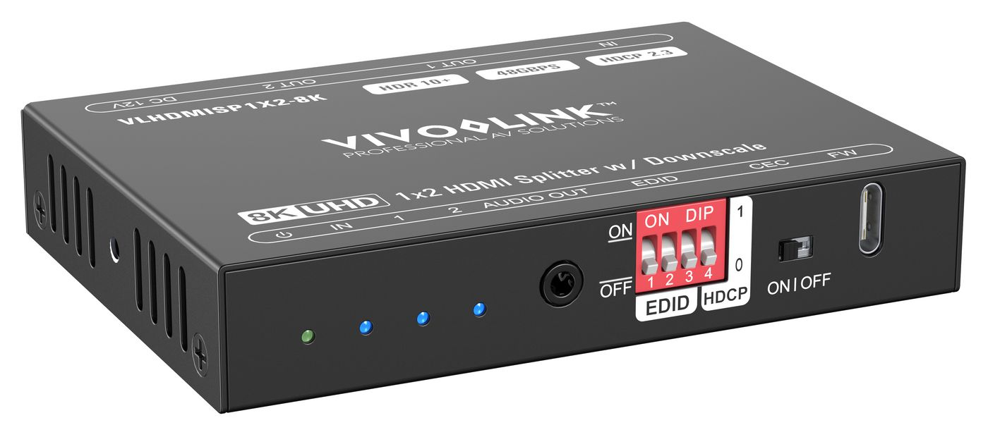 VivoLink HDMI splitter 1x2 8Ka60Hz, Ansicht 3