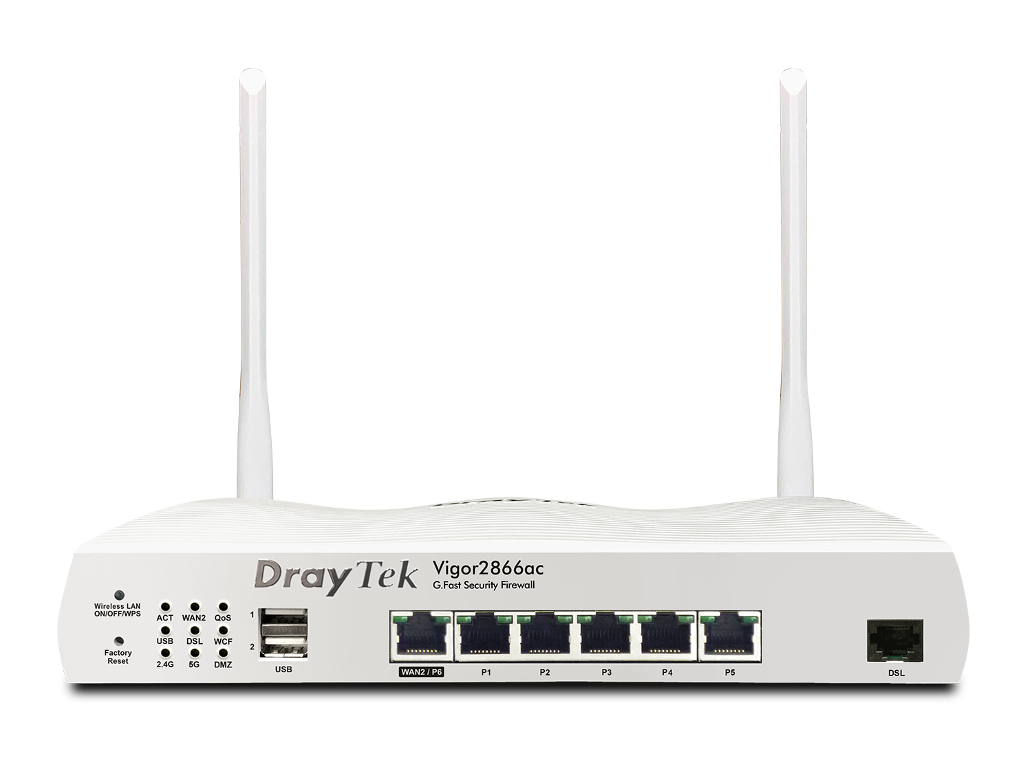 Draytek Vigor 2866ax - Wireless Router - DSL-Modem Switch mit 6 Ports, Ansicht 2
