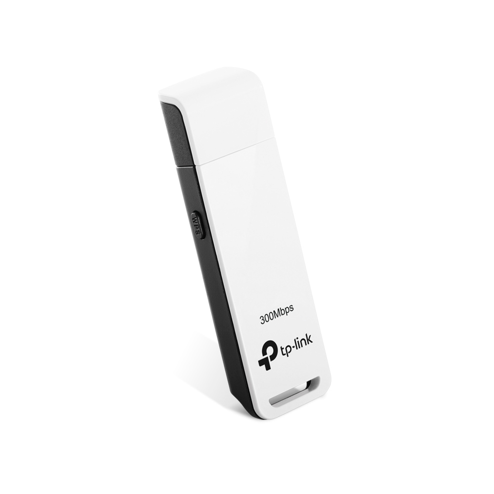 TP-LINK 300Mbit/s-WLAN-USB-Adapter, Kabellos, USB, WLAN, Wi-Fi 4 (802.11n), 300 Mbit/s, Schwarz, Weiß