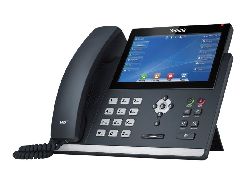 Yealink SIP-T48U - VoIP-Telefon mit Rufnummernanzeige - 10-Wege Anruffunktion - SIP, SIP v2, SRTP, RTCP-XR, VQ-RTCPXR - Classic Gray