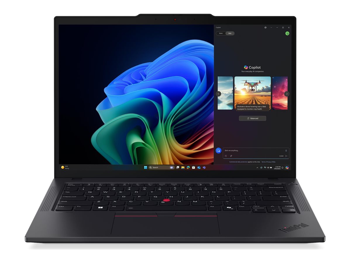 Lenovo ThinkPad T14 Gen 6 21QK - 180°-Scharnierdesign - AMD Ryzen AI 5 PRO 340 / 2 GHz - Win 11 Pro - Radeon 840M - 16 GB RAM - 512 GB SSD TCG Opal Encryption - 35.6 cm (14")