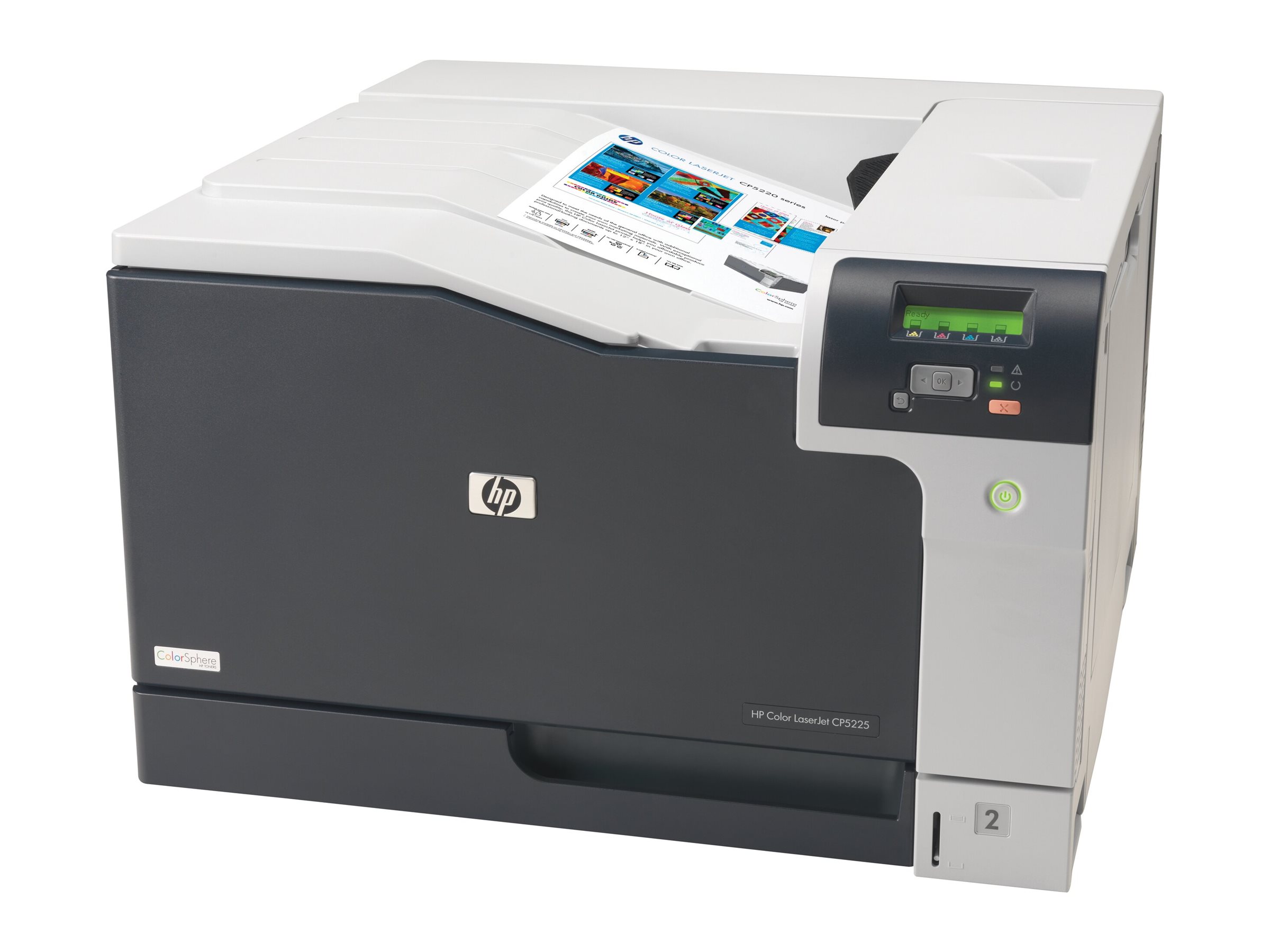 HP Color LaserJet Professional CP5225dn - Drucker - Farbe - Duplex - Laser - A3 - 600 dpi - bis zu 20 Seiten/Min. (einfarbig)
