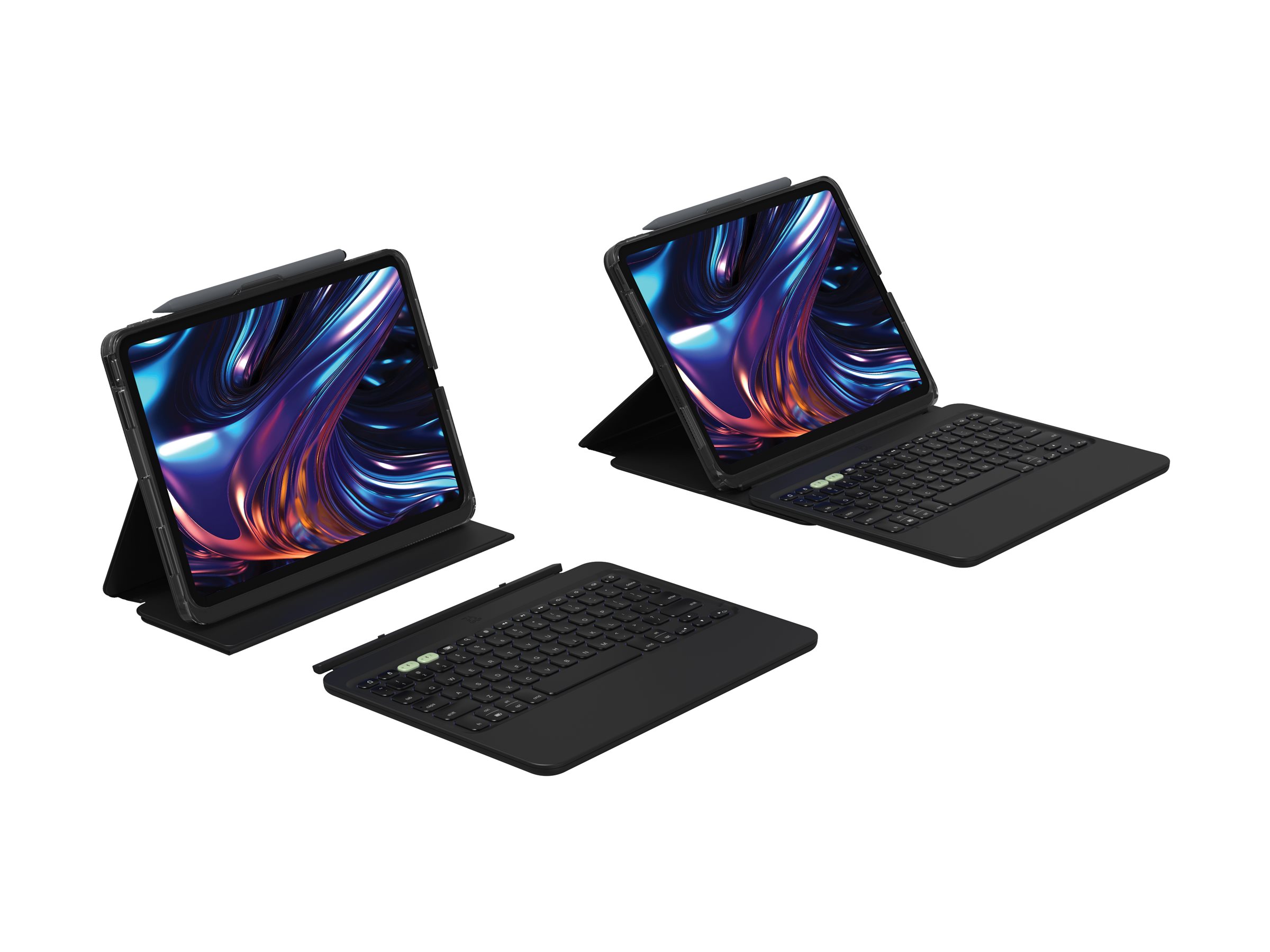 ZAGG Pro Keys 2 - Tastatur und Foliohülle (Smart Folio-Abdeckung) - TL: Deutsch, QWERTZ, Ansicht 3