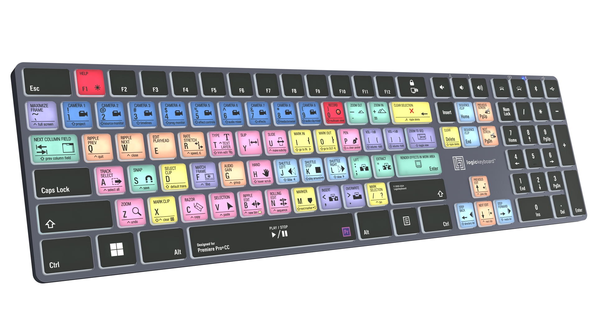 Logickeyboard Adobe Premiere Pro CC Titan - TL: UK, QWERTY, Ansicht 2